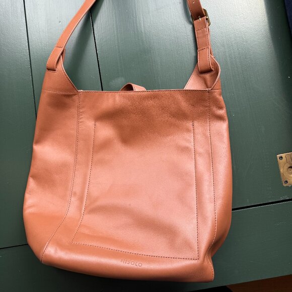 Nisolo brown large shoulder bag - Picture 1 of 7